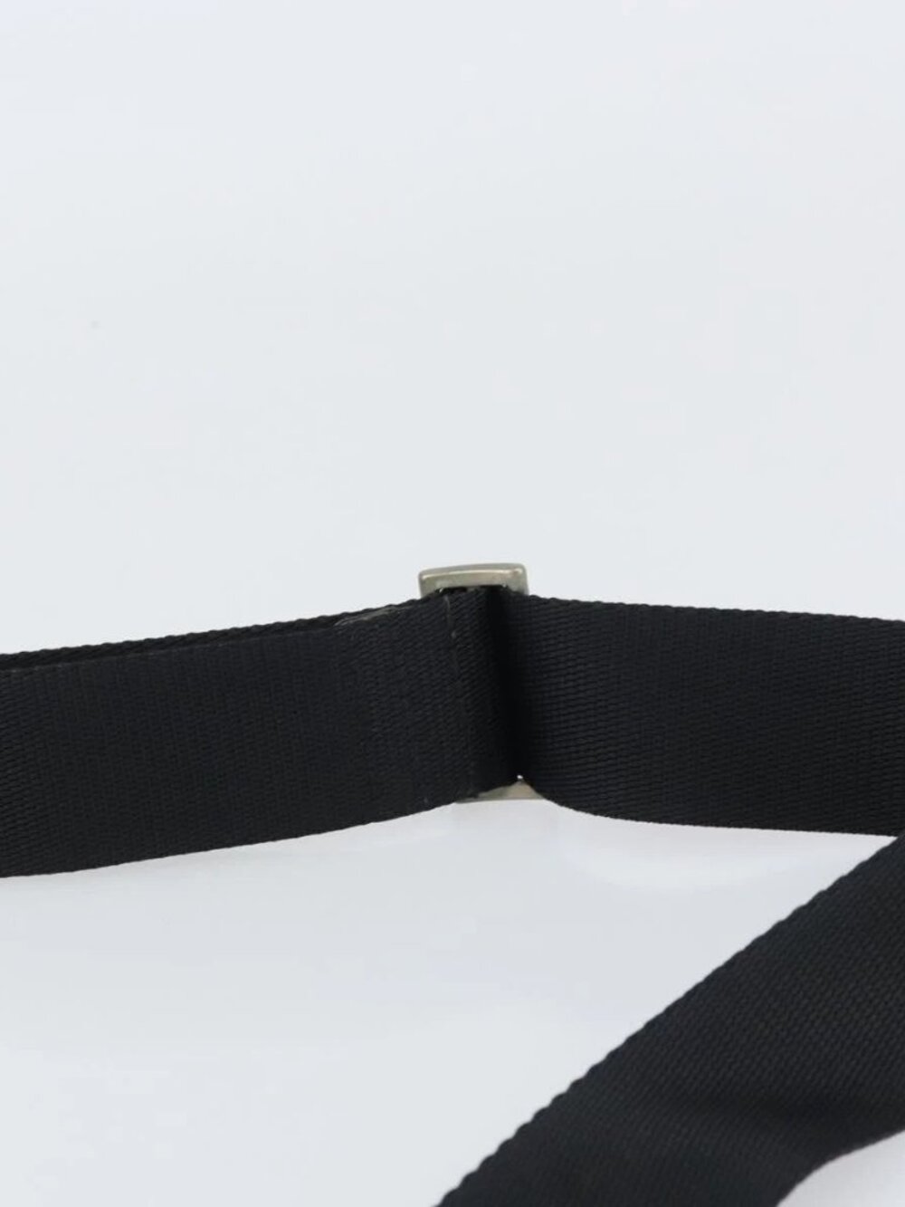 PRADA Shoulder Bag Nylon Black Silver Auth 156927 - Picture 9 of 16